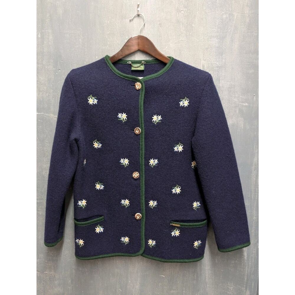 Sonnwend Exclusive 100% Schurwolle Wool Trachten Jacket Women’s L 42” Bust